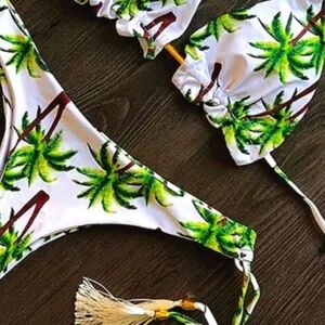 NWT Sexy Tropical Print Hawaii  bikini set. L